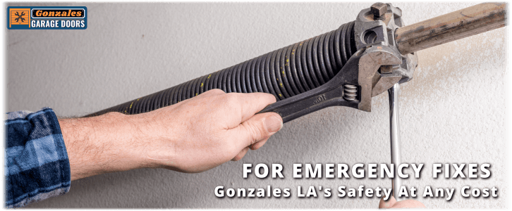 Broken Garage Door Spring Gonzales LA